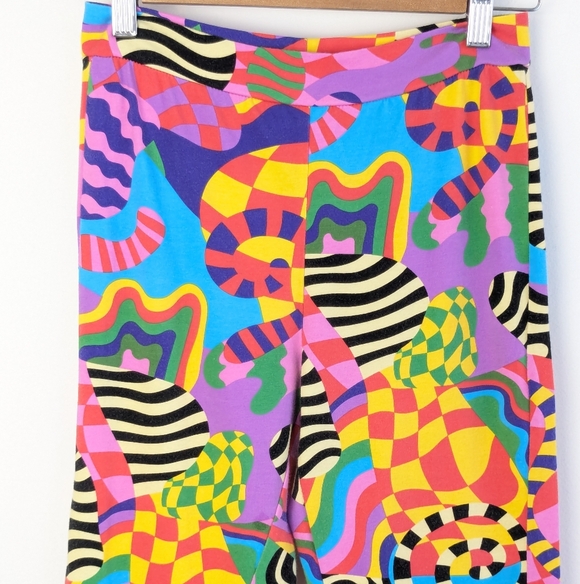 Nooworks • Cropped Kick Flares In Party Time - Picture 3 of 7